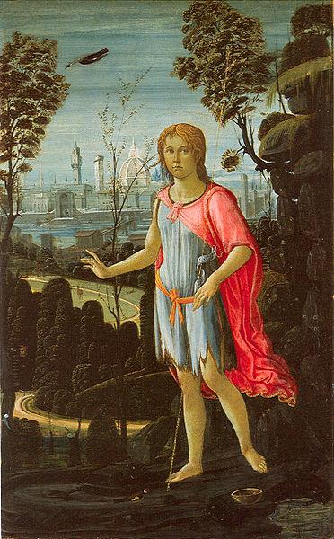 JACOPO del SELLAIO Saint John the Baptist oil painting image